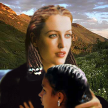 Gini cried herself out, her wet face pressed into Mulder’s coat, her narrow shoulders shaking within the loose circle of Scully’s arms.