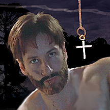 Conan sneered and held up the necklace, taunting him.